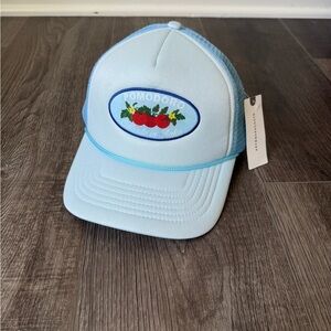 NWT Anthropologie Light Blue trucker hat